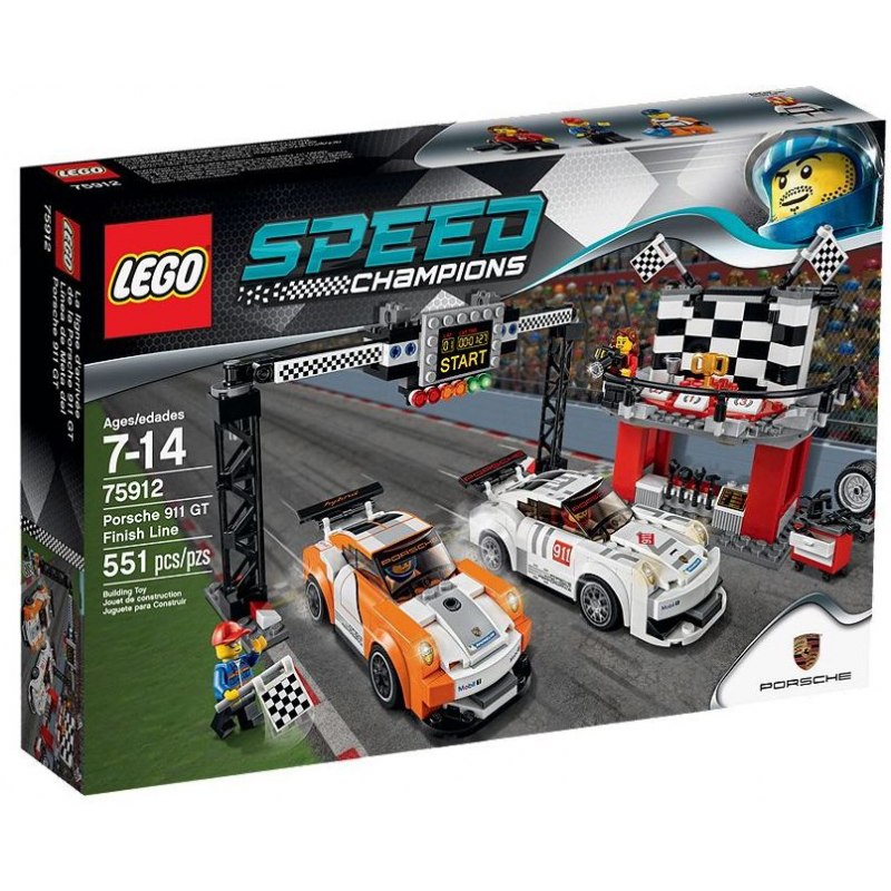 LEGO Závodní šampióni 75912 Porsche 911 GT v cílové rovince - Stavebnice