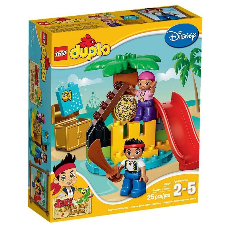 LEGO DUPLO Pirát Jake 10604 Ostrov pokladů - Stavebnice