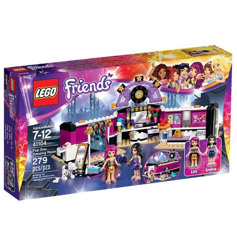 LEGO Friends 41104 Šatna pro popové hvězdy - Stavebnice