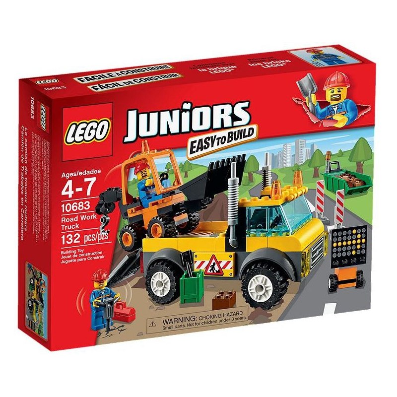 LEGO Juniors 10683 Náklaďák pro silničáře - Stavebnice