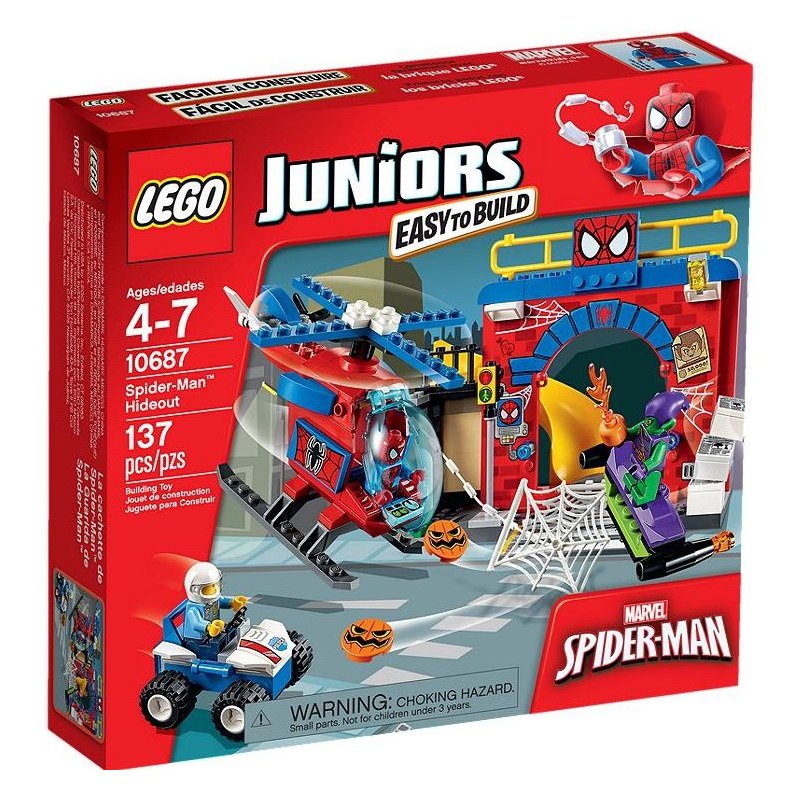 LEGO Juniors 10687 Spider-Manova skrýš - Stavebnice