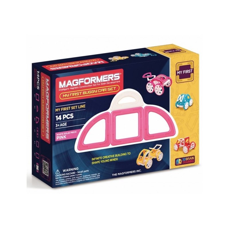 Magformers - Moje první bugy růžové 14 dílků - Stavebnice