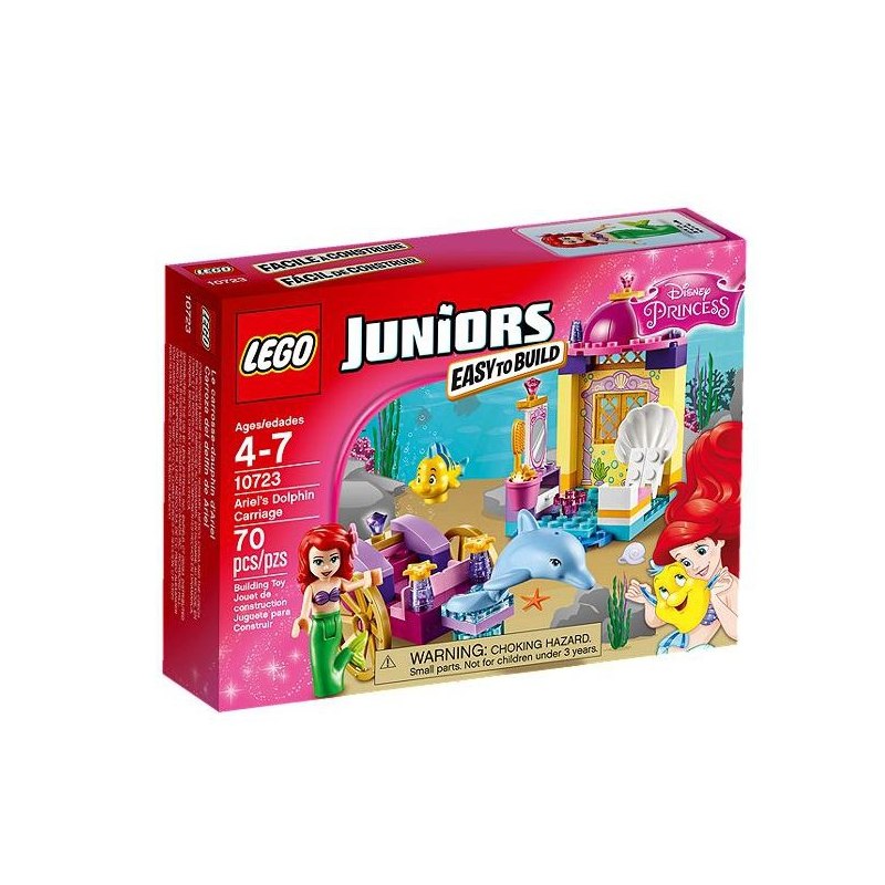 LEGO Juniors 10723 Ariel a kočár tažený delfínem - Stavebnice