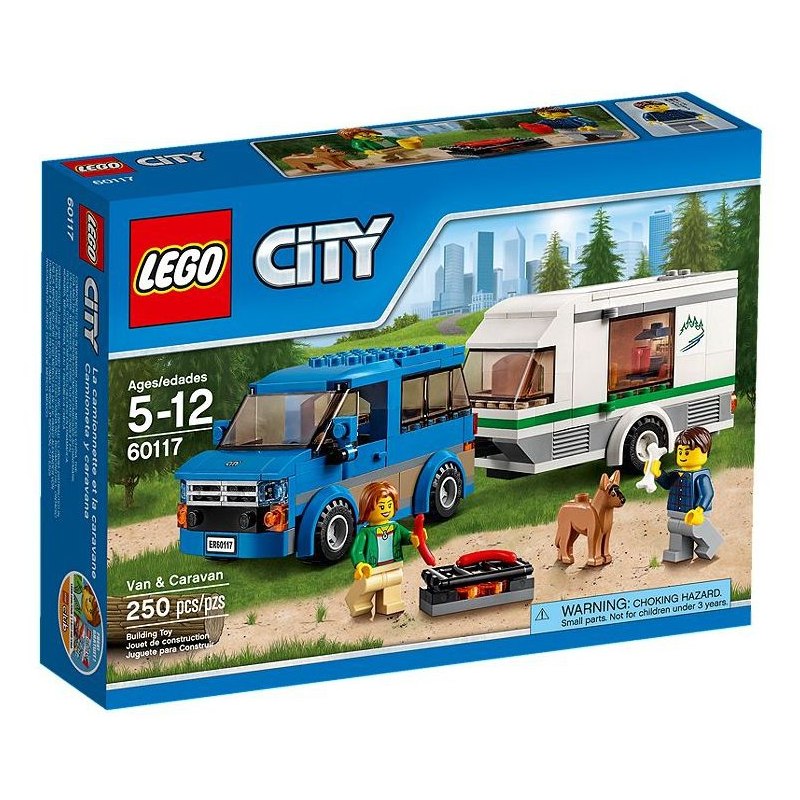 LEGO City 60117 Dodávka a karavan - Stavebnice