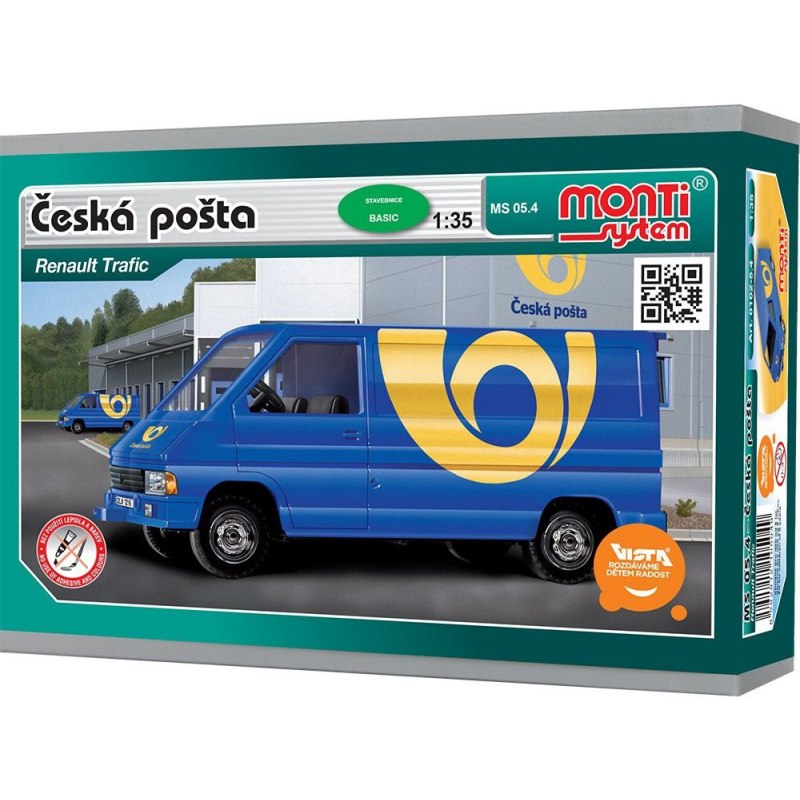 Monti System MS 05.4 - Česká pošta Renault Trafic 1:35 - Stavebnice