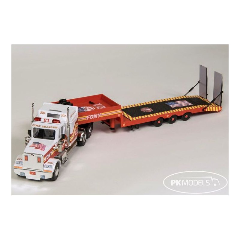 Monti System MS 1276 - F.D.N.Y. Fire Wehicle with trailer 1:48 - Stavebnice