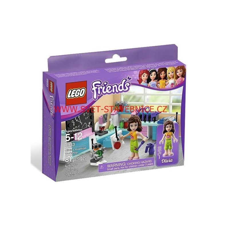 LEGO FRIENDS - Olivia vo svojej dielni 3933 - Stavebnice
